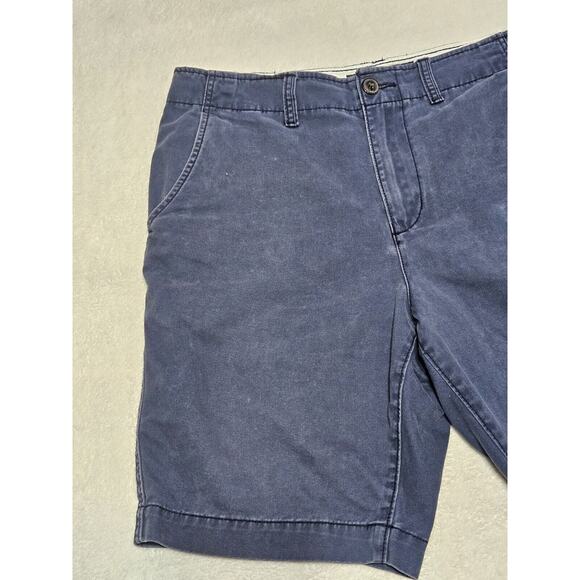 American Eagle Shorts Mens 32 Blue Classic Chino Flat Front Preppy - Picture 3 of 10